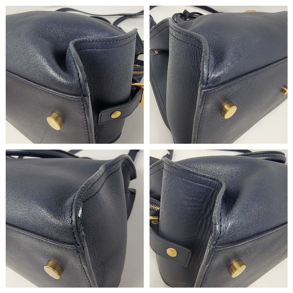 SAINT LAURENT YSL Cabas Leather Crossbody Bag - Picture 12 of 16